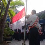 Upacara Bendera Hari Pertama Masuk Sekolah SMPN 54 Makassar Dipimpin Kepala Sekolah Habiba