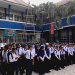 Tausyiah Adab Kepsek SMPN 23 Makassar Hj. Asrah Dihadapan Guru dan Siswa  Makassar